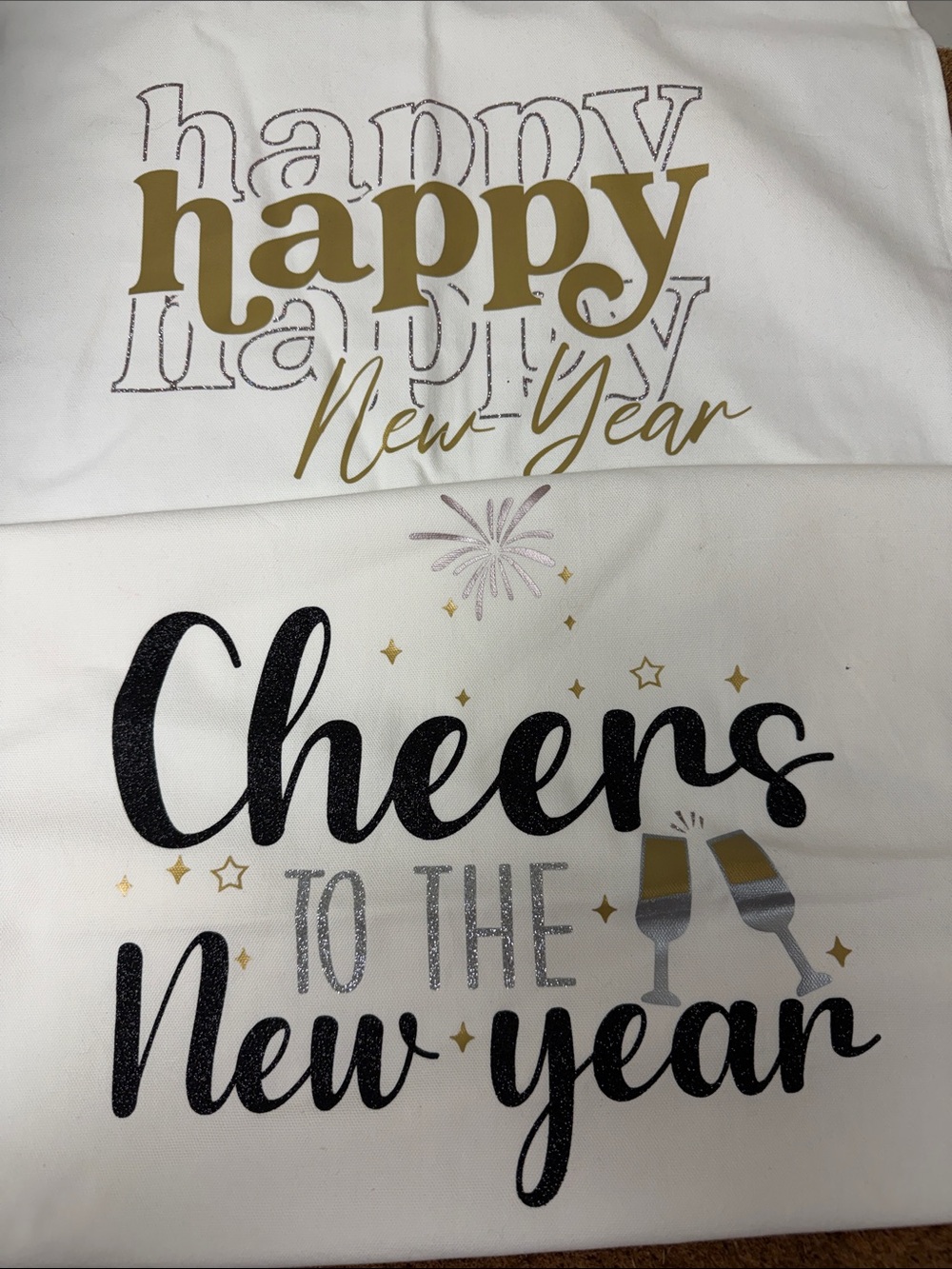 Set of 2 Happy New Year Decorative Pillow Cover - 20x20